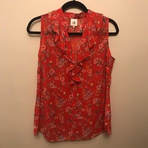Cabi Sleeveless Printed Blouse